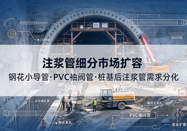 天水注浆管细分市场扩容，隧道钢花小导管、PVC 袖阀管、桩基后注浆管需求分化